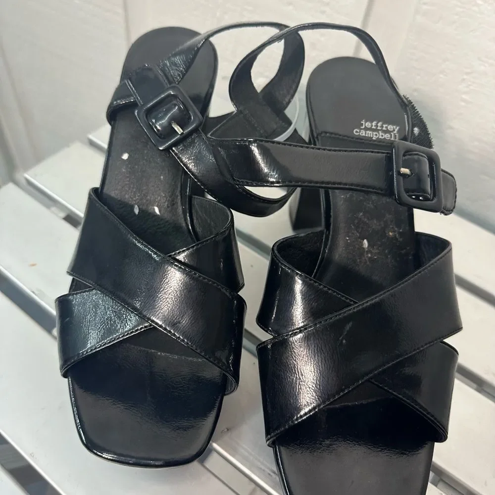 Jeffrey Campbell  Women's Amma Black Size 10 NWOT